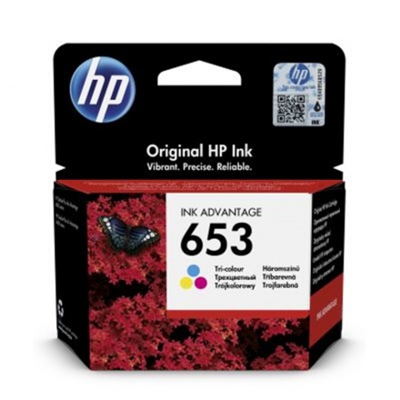 HP 653 tříbarevná inkoustová náplň (3YM74AE), 3YM74AE - originální