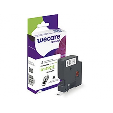 WECARE ARMOR páska kompatibilní s DYMO S0720530,Black/White,12mm*7m, K80001W4
