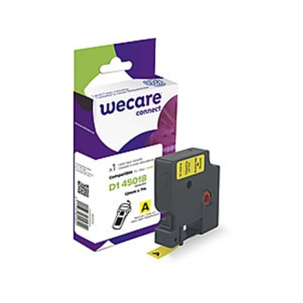 WECARE ARMOR páska kompatibilní s DYMO S0720580,Black/Yellow,12mm*7m, K80003W4