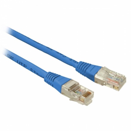 SOLARIX patch kabel CAT5E UTP PVC 1m modrý non-snag proof, 28330109