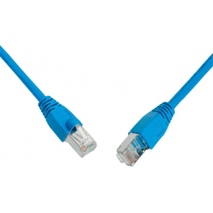 SOLARIX patch kabel CAT6 UTP PVC 1m modrý snag-proof, 28630109
