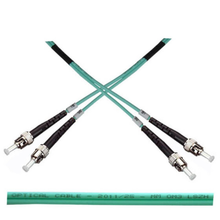 Optický patch kabel duplex ST-ST 50/125 MM 3m OM3, 50271068022