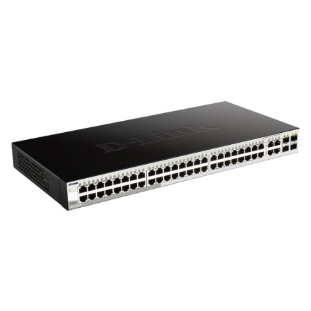 D-Link DGS-1210-48 Smart switch, 48x GbE, 4x RJ45/SFP, fanless, DGS-1210-48/E