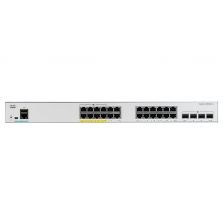 CISCO Catalyst C1000-24T-4X-L, 24x 10/100/1000 Ethernet ports, 4x 10G SFP+ uplinks, C1000-24T-4X-L