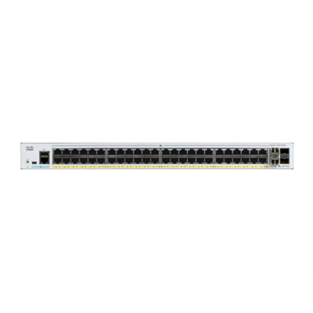 CISCO Catalyst C1000-48P-4X-L, 48x 10/100/1000 Ethernet PoE+ ports and 370W PoE budget, 4x 10G SFP+ uplnks, C1000-48P-4X-L