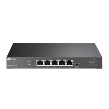 TP-Link TL-SG105PP-M2 5x2,5Gb (4xPOE++) Desktop Switch, TL-SG105PP-M2