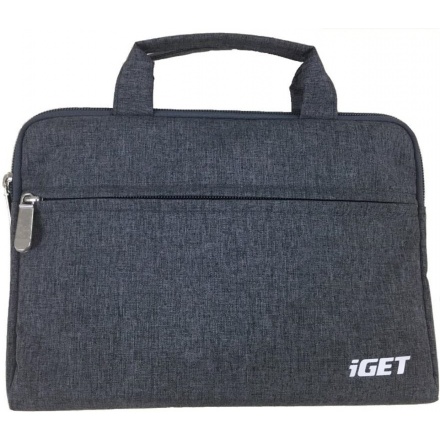 iGET iB10 - univerzální pouzdro na zip s poutky do 10.1" pro tablety - šedočerná, iB10