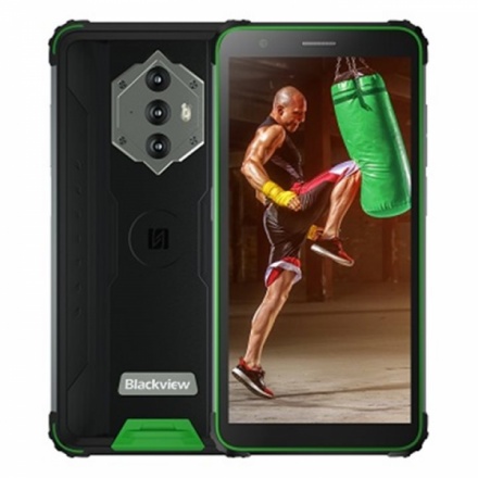 iGET Blackview GBV6600 Green odolný telefon, 5,7" HD+ IPS, 4GB+64GB, DualSIM, 4G, 8580 mAh, NFC, GBV6600 Green