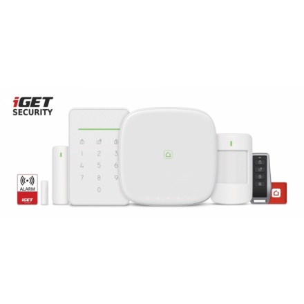 iGET SECURITY M5-4G Premium - Inteligentní 4G/WiFi/LAN alarm, ovládání kamer a zásuvek, Android, iOS, M5-4G Premium