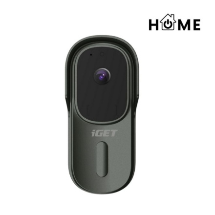 iGET HOME Doorbell DS1 Anthracite - WiFi bateriový videozvonek, FullHD, obousměrný zvuk, CZ aplikace, DS1 Anthracite