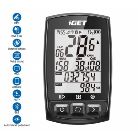 iGET CYCLO C210 - cyklocomputer GPS, C210