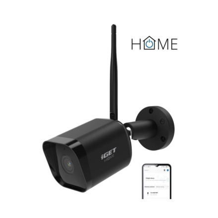 iGET HOME Camera CS6 Black - WiFi IP FullHD 1080p kamera, noční vidění, dvoucestné audio, IP65, HOME Camera CS6