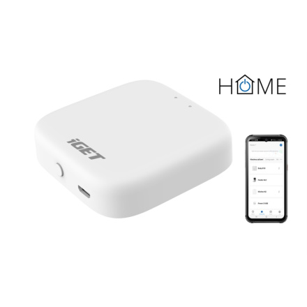 iGET HOME GW1 Control Gateway - brána Wi-Fi/Zigbee 3.0, podpora Philips HUE, Tuya, Lidl,Android, iOS, GW1 HOME
