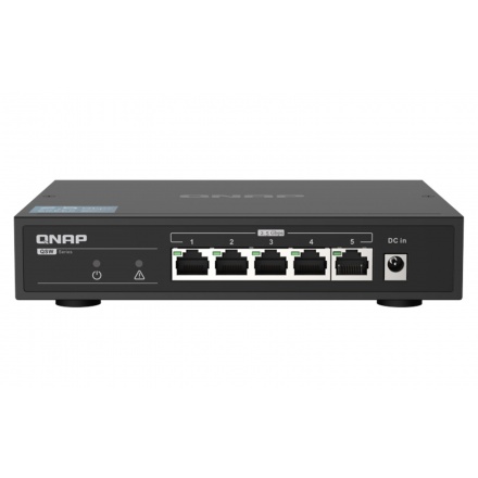 QNAP switch QSW-1105-5T (5x 2,5GbE port, pasiv. chlazení, 100M/ 1G/ 2,5G, Broadcom Chipset), QSW-1105-5T