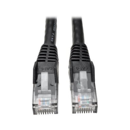 EATON Tripplite Ethernetový kabel Cat6 Gigabit Snagless Molded (UTP) (RJ45 Samec/Samec), černá, 4.27m, N201-014-BK