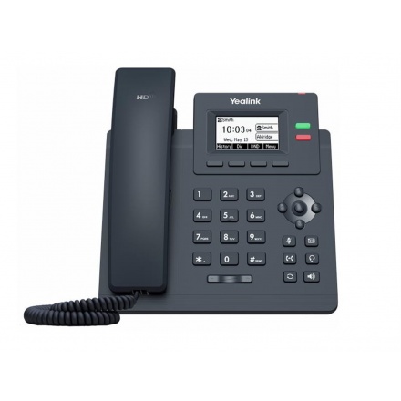 Yealink SIP-T31P SIP telefon, PoE, 2,3" 132x64 podsv. LCD, 2 x SIP úč., 100M Eth, SIP-T31P