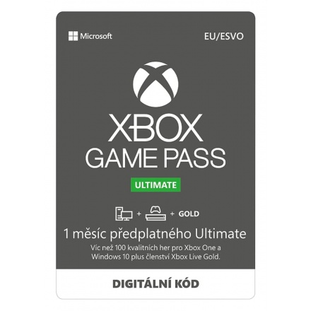 MICROSOFT ESD XBOX - Game Pass Ultimate - předplatné na 1 měsíc (EuroZone), QHW-00008