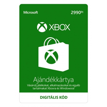 MICROSOFT ESD XBOX - Dárková karta Xbox 2990 HUF, K4W-03493