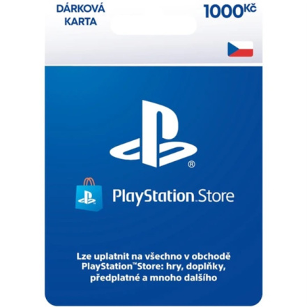 SONY PLAYSTATION PlayStation Live Cards 1000Kč Hang pro CZ PS Store, PS719461890
