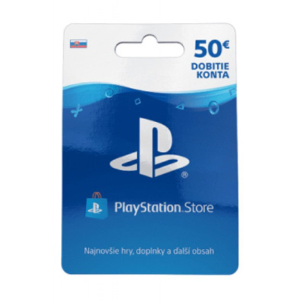 SONY PLAYSTATION PlayStation Live Cards 50 EUR Hang pro SK PS Store, PS719463290