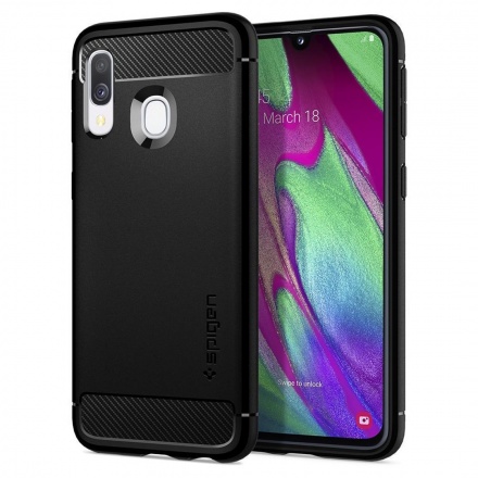 Ochranný kryt Spigen Rugged Armor pro Samsung Galaxy A40 černý, 618CS26244