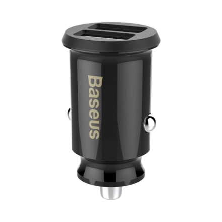 Baseus CCALL-ML01 Grain Nabíječka do Auta 15.5W 2x USB Black, 6953156276512