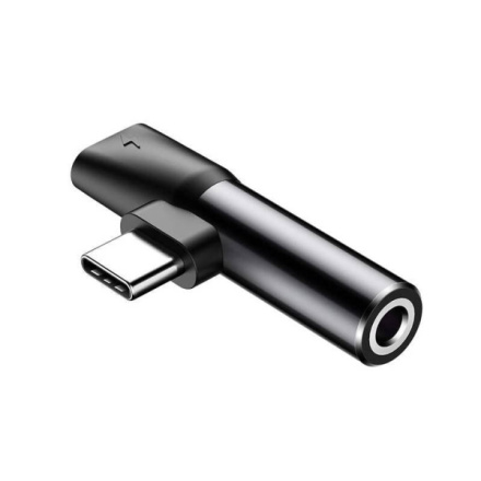 Baseus CATL41-01 Rozbočovač USB-C/3.5mm Jack Black, 6953156282278