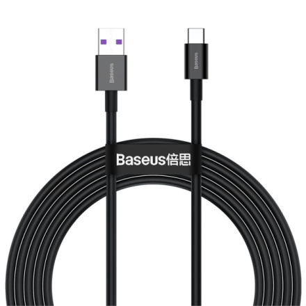 Baseus Datový kabel Superior Series USB/USB-C 66W 2m (11V 6A) černý, 6953156205512