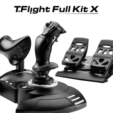 Thrustmaster T.Flight Full Kit X, pedálová sada TFRP RUDDER + Joystick Hotas pro Xbox seris X/S a PC, 4460211