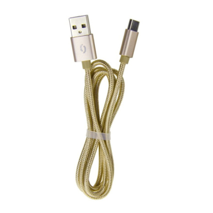 ALIGATOR datový kabel TUBA 2A Micro USB zlatý, DAKT009