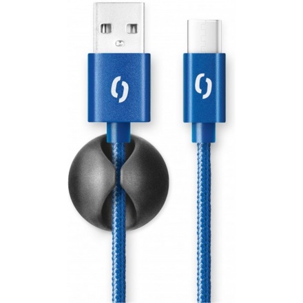 ALIGATOR PREMIUM 2A kabel, USB-C, modrá, DATKP30