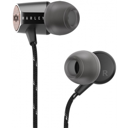 MARLEY Uplift 2.0 - Signature Black, sluchátka do uší s ovladačem a mikrofonem, EM-JE091-SB