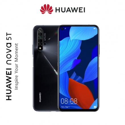 Huawei Nova 5T Dual Sim, Black, SP-N5T128DSBOM