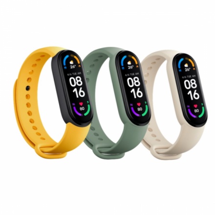 Xiaomi Mi Smart Band 6 Strap3 pack Ivory/Olive/Yellow 34141