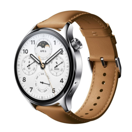 Xiaomi Watch S1 Pro GL/Silver/Elegant Band/Brown, 41808