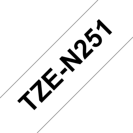 Brother TZE-N251,  bílá/černá, 24mm, TZEN251
