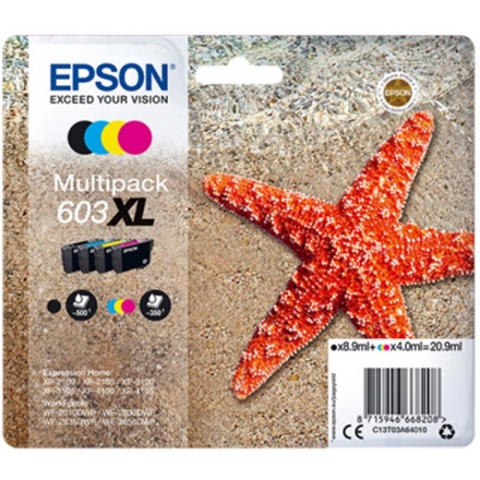 Epson multipack 4-colours 603XL, C13T03A64010 - originální