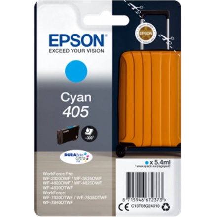 Epson Singlepack Cyan 405 DURABrite Ultra Ink, C13T05G24010 - originální