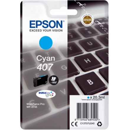 EPSON WF-4745 Series Ink Cartridge L Cyan, C13T07U240 - originální