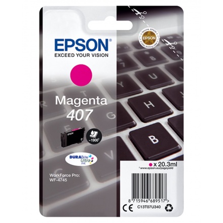 EPSON WF-4745 Series Ink Cartridge L Magenta, C13T07U340 - originální