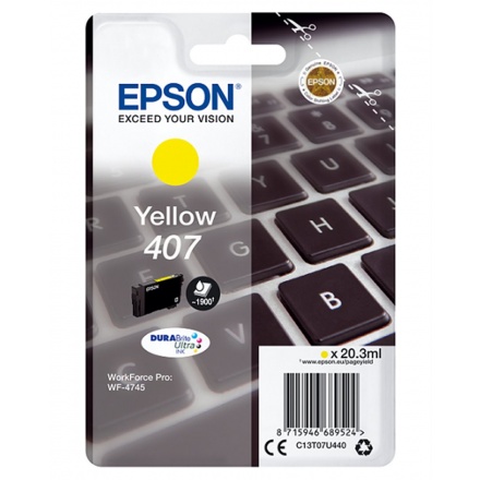 EPSON WF-4745 Series Ink Cartridge L Yellow, C13T07U440 - originální