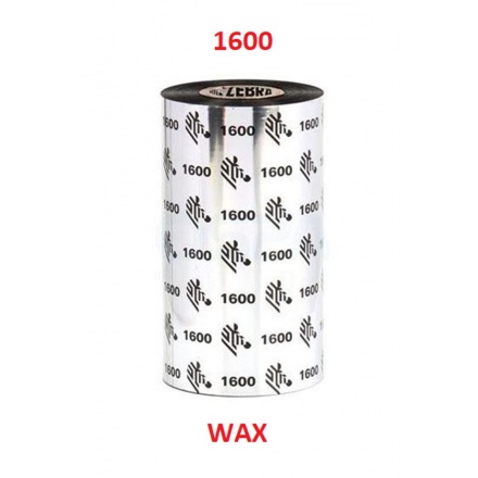 Zebra TT páska Wax šířka 110mm, délka 450m, 01600BK11045