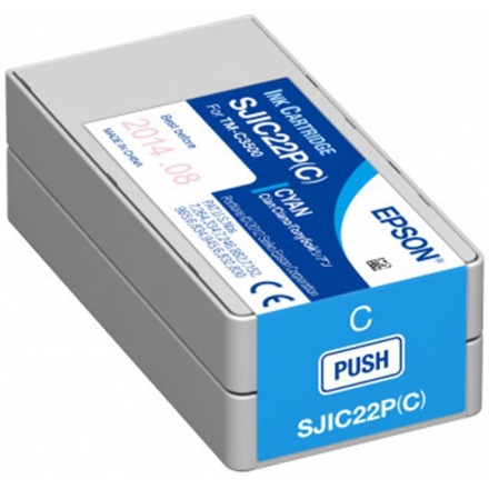 EPSON POKLADNÍ SYSTÉMY Ink cartridge for C6500/C6000 (Cyan), C13T44C240 - originální