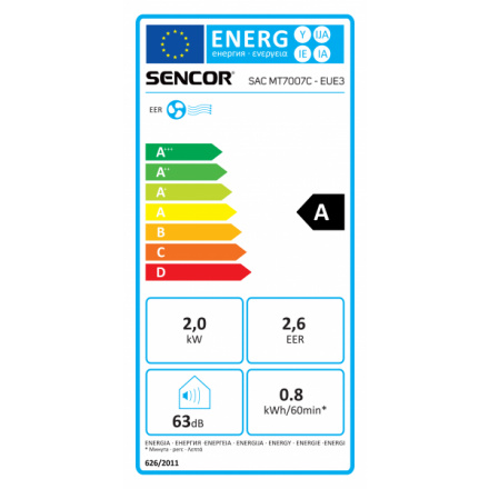 SAC MT7007C-EUE3 klimatizace mob. SENCOR