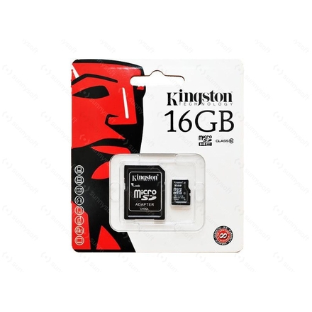 Paměťová karta Kingston microSDHC 16GB class 10 UHS-I U1 s adaptérem