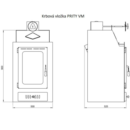 Krbová vložka PRITY VM, 256