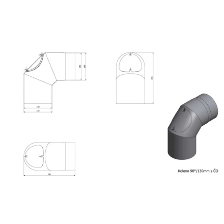 Sada kouřovodů 130 mm, SET 130-01, AMT7200