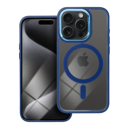 Color Edge Mag Cover case compatible with MagSafe for IPHONE 15 PRO navy blue 593876