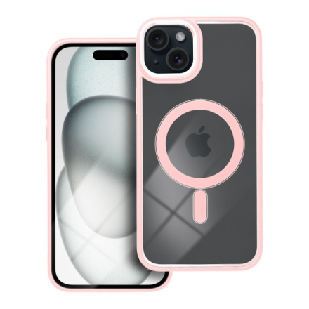Color Edge Mag Cover case compatible with MagSafe for IPHONE 15 PLUS pink 593914