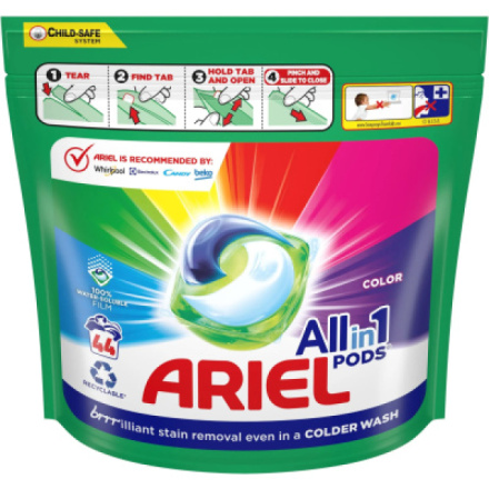 Ariel kapsle na praní Color, 44 ks